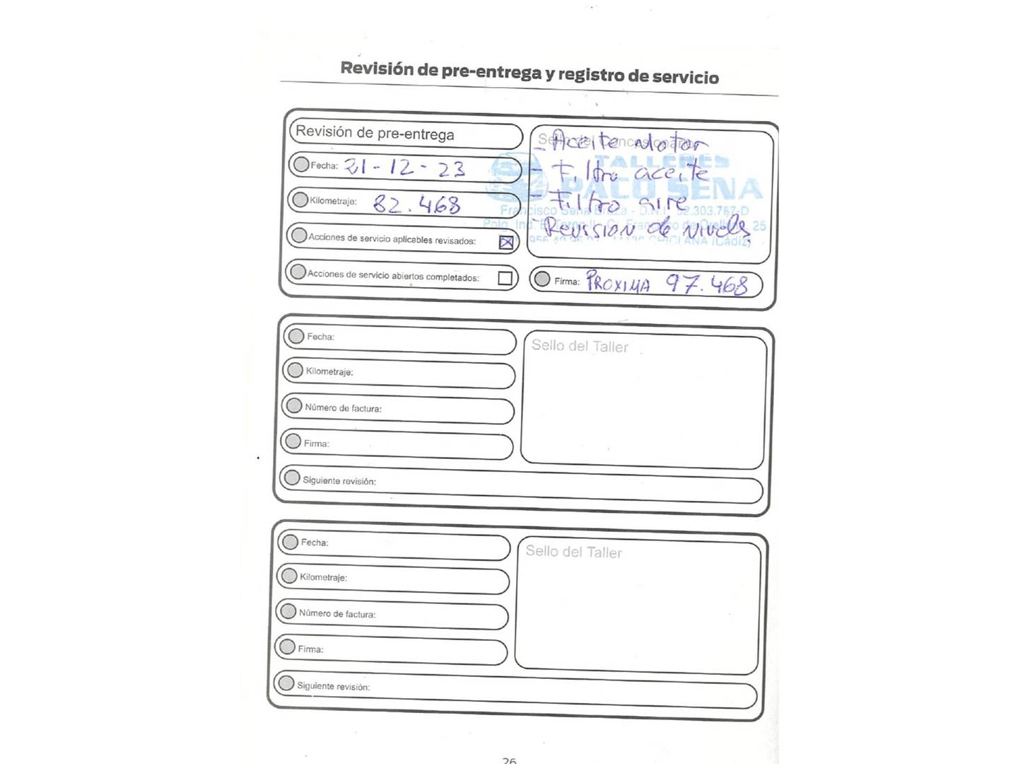 Foto del mantenimiento del Ford Kuga Ford Kuga 1.5 TDCI S&S ST-Line 4x2 (120 CV)