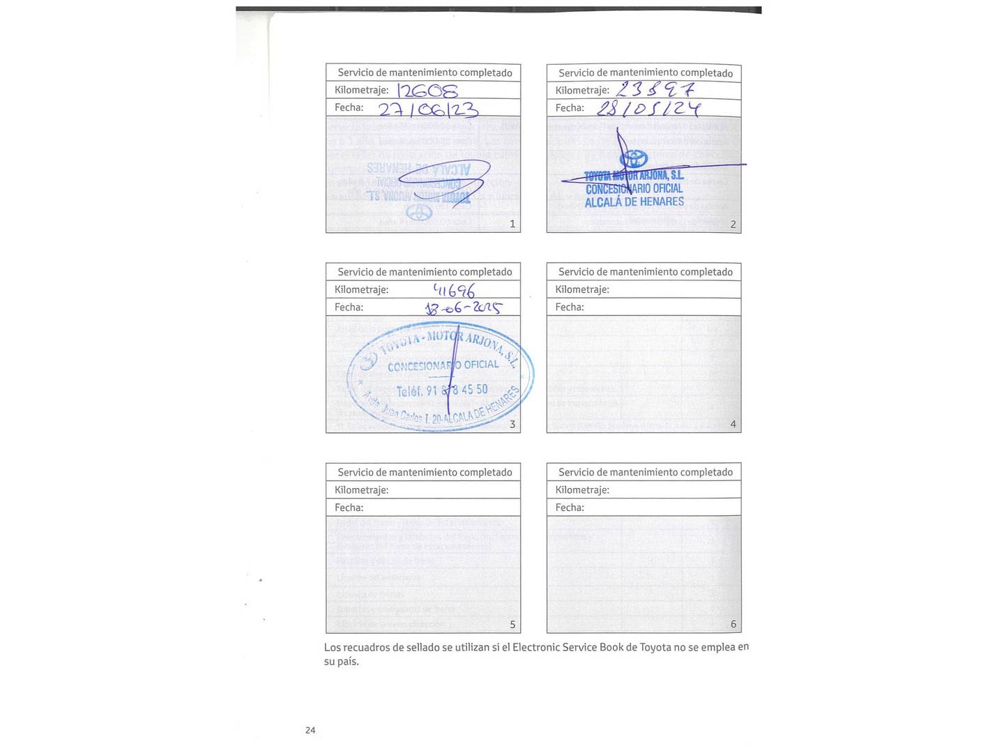 Foto del mantenimiento del Toyota C-HR Toyota C-HR 1.8 125H Advance (122 CV)