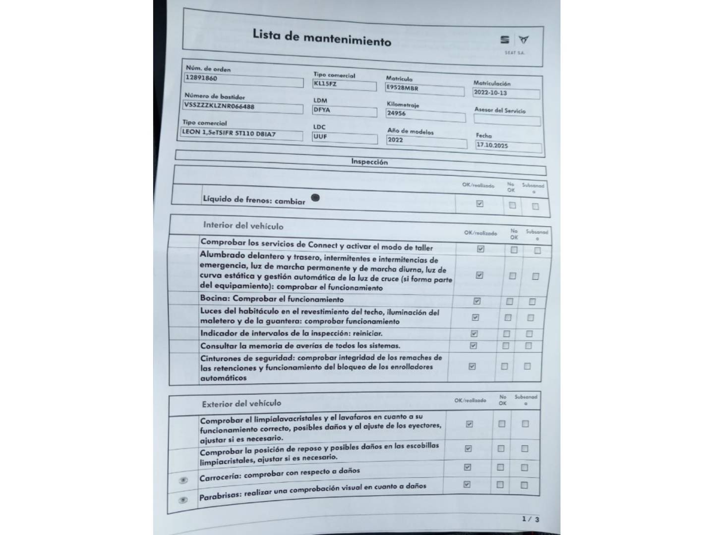 Foto Seat León SEAT León 1.5 eTSI S&S FR DSG (150 CV)