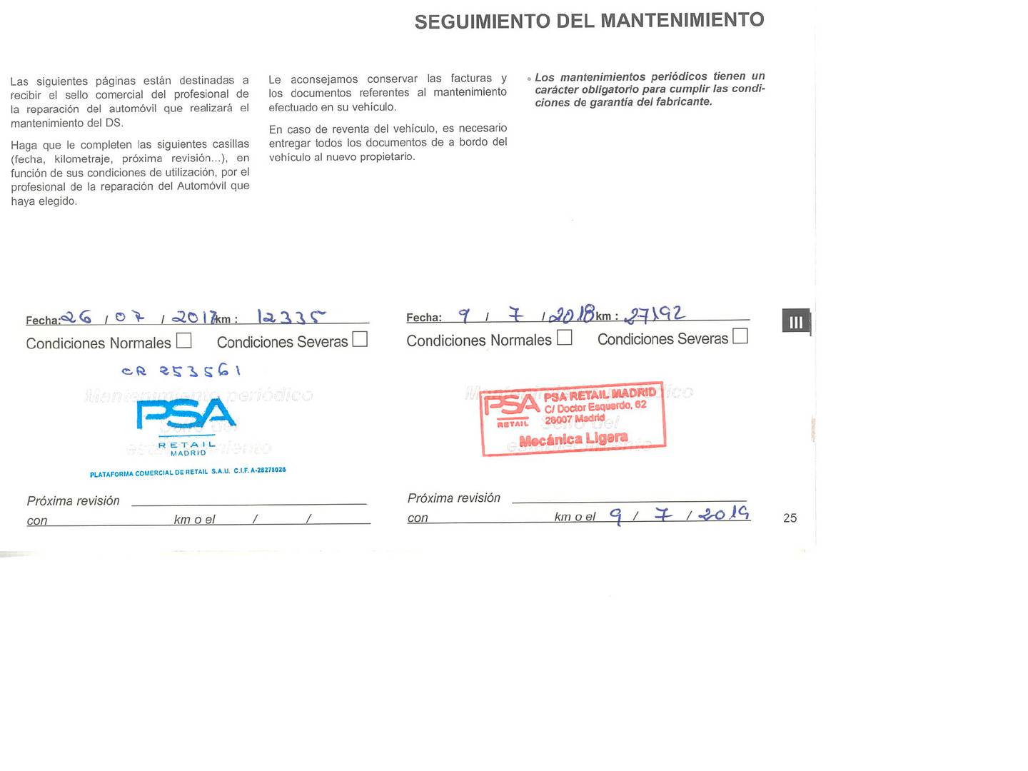 Foto del mantenimiento del DS DS 4 DS DS4 1.2 PureTech S&S Style (131 CV)