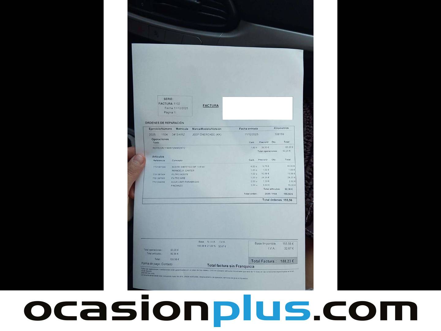 Foto del mantenimiento del Jeep Renegade Jeep Renegade 1.0G Sport 4x2 (120 CV)