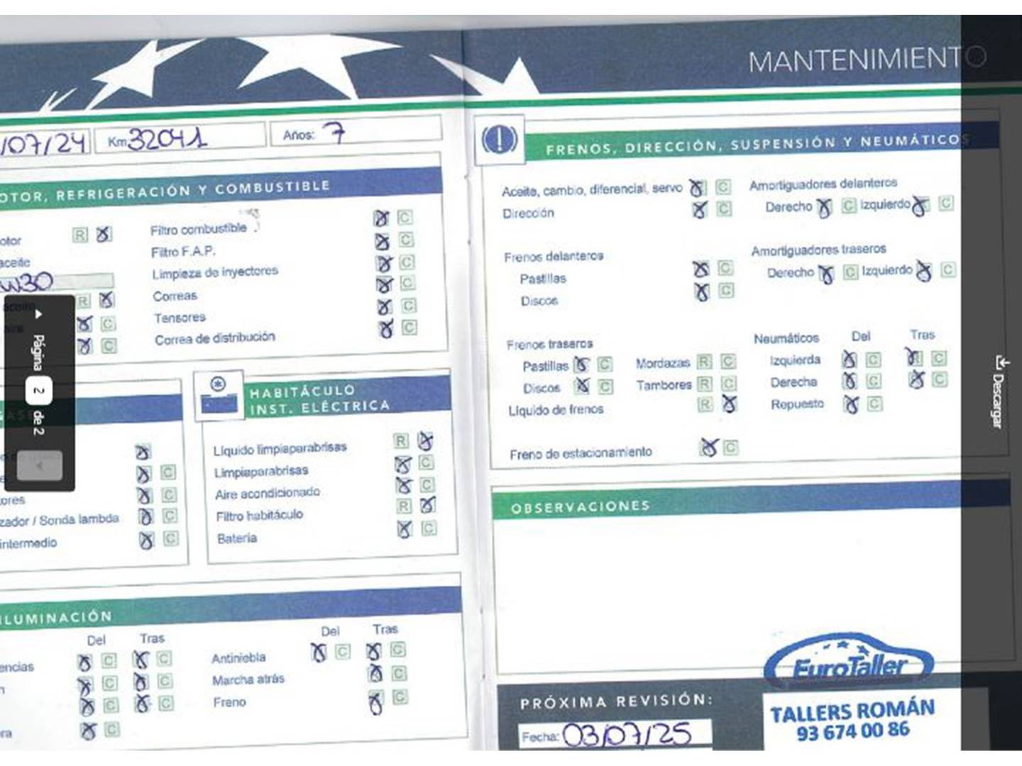 Foto del mantenimiento del Ford Ka+ Ford Ka+ 1.2 Ti-VCT Ultimate (85 CV)