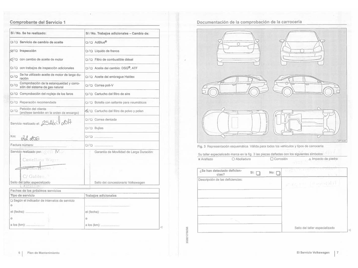 Foto del mantenimiento del Volkswagen Golf Volkswagen Golf Business 1.6 TDI BMT (105 CV)
