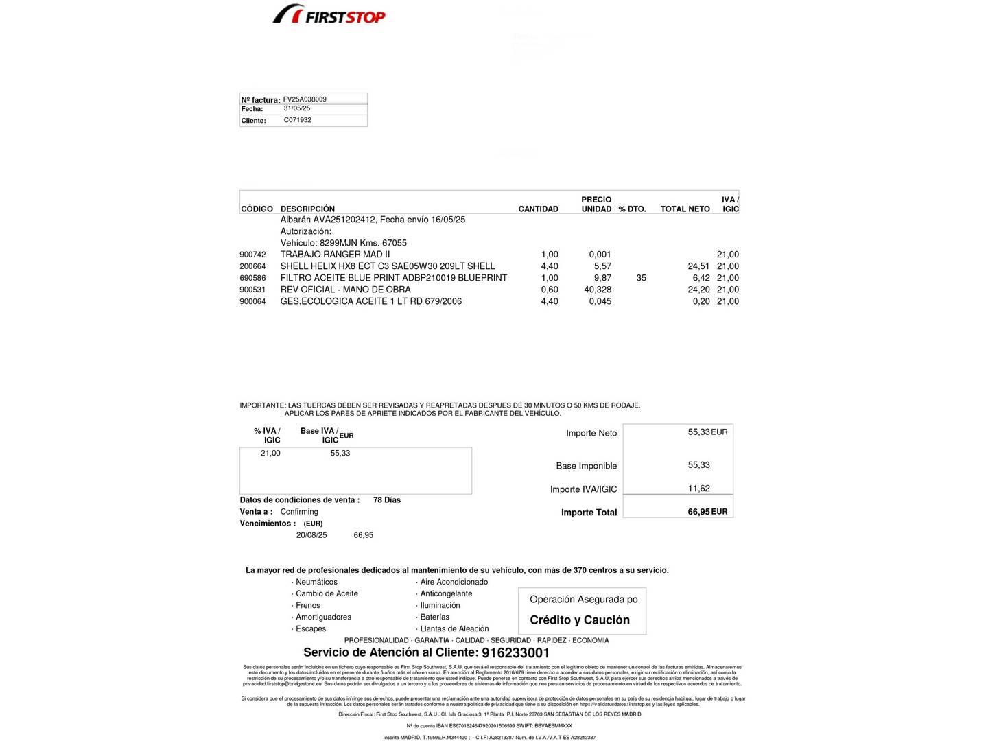 Foto del mantenimiento del KIA Ceed KIA Ceed 1.6 MHEV iMT Drive (136 CV)