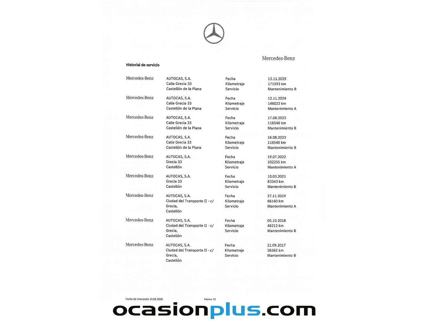 Foto del mantenimiento del Mercedes Clase C Mercedes Clase C C 200 d Avantgarde (136 CV)
