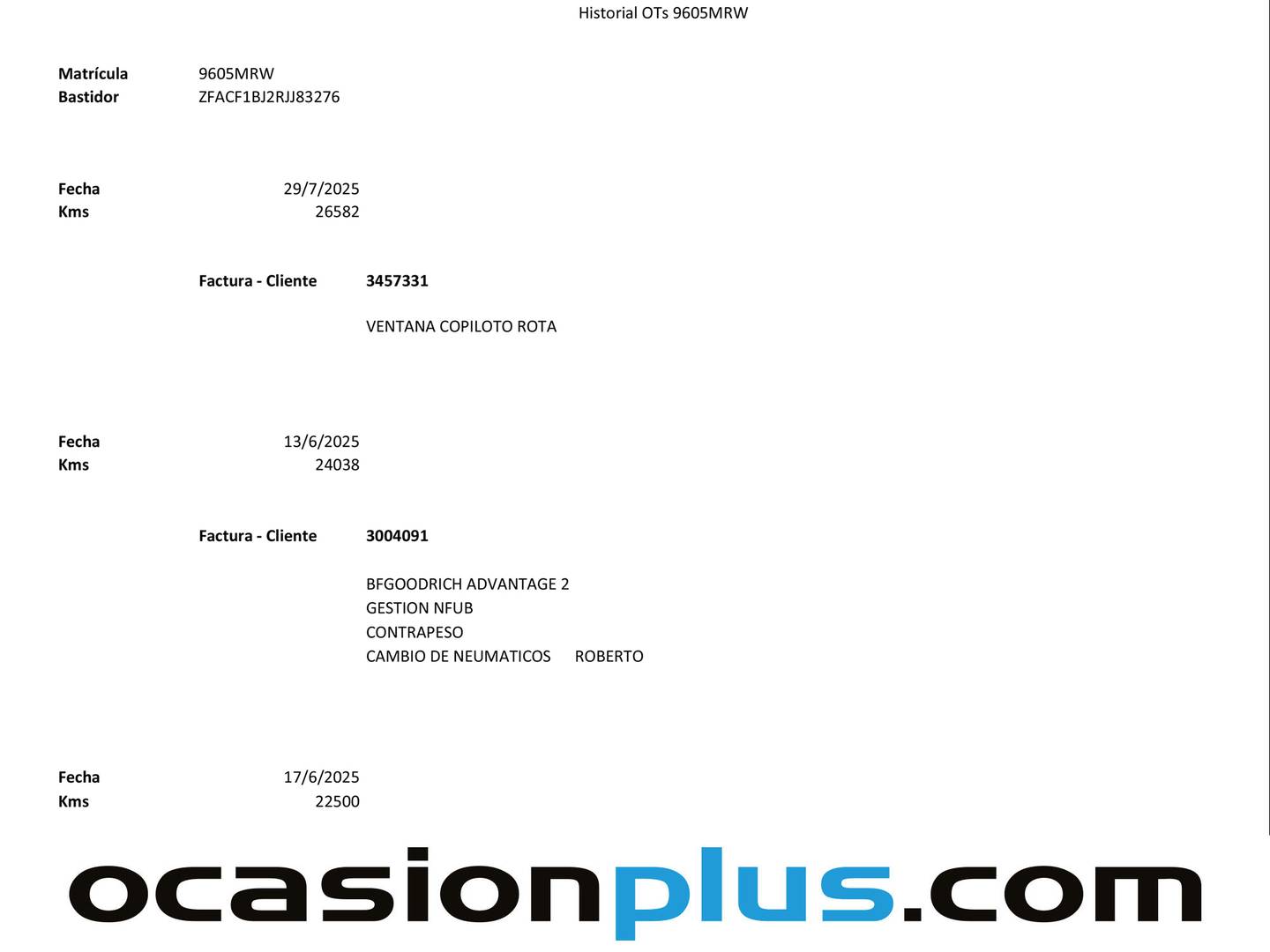 Foto del mantenimiento del Fiat 500 Fiat 500 1.0 Hybrid Dolcevita (70 CV)