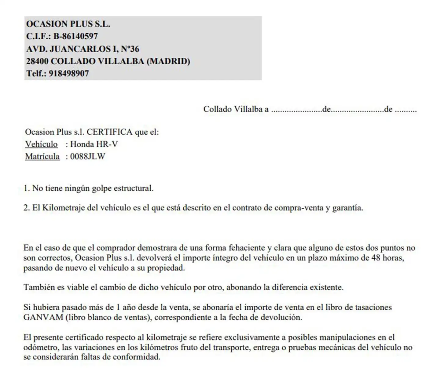 Certificado
