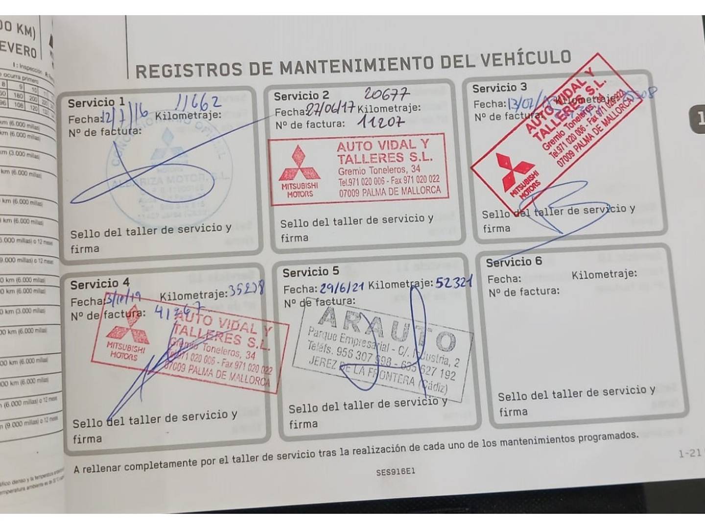 Foto del mantenimiento del Mitsubishi ASX Mitsubishi ASX 160 MPI Motion (117 CV)