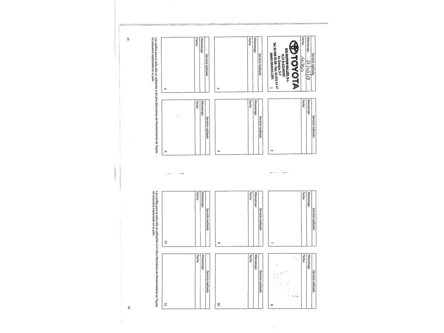 Foto del mantenimiento del Toyota C-HR Toyota C-HR 1.8 125H Advance (122 CV)