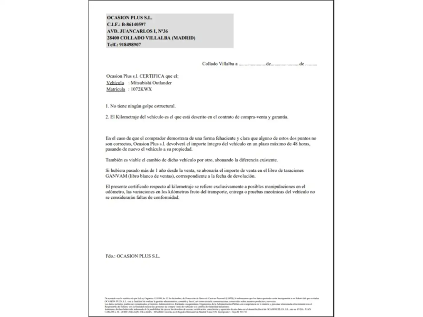Certificado