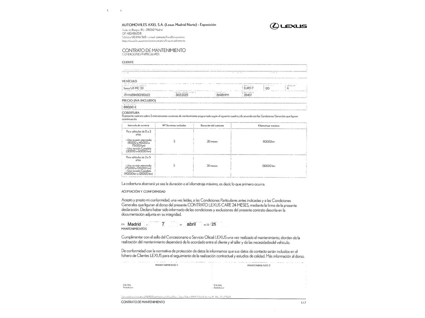 Foto Lexus UX Lexus UX 250h Business 2WD (184 CV)