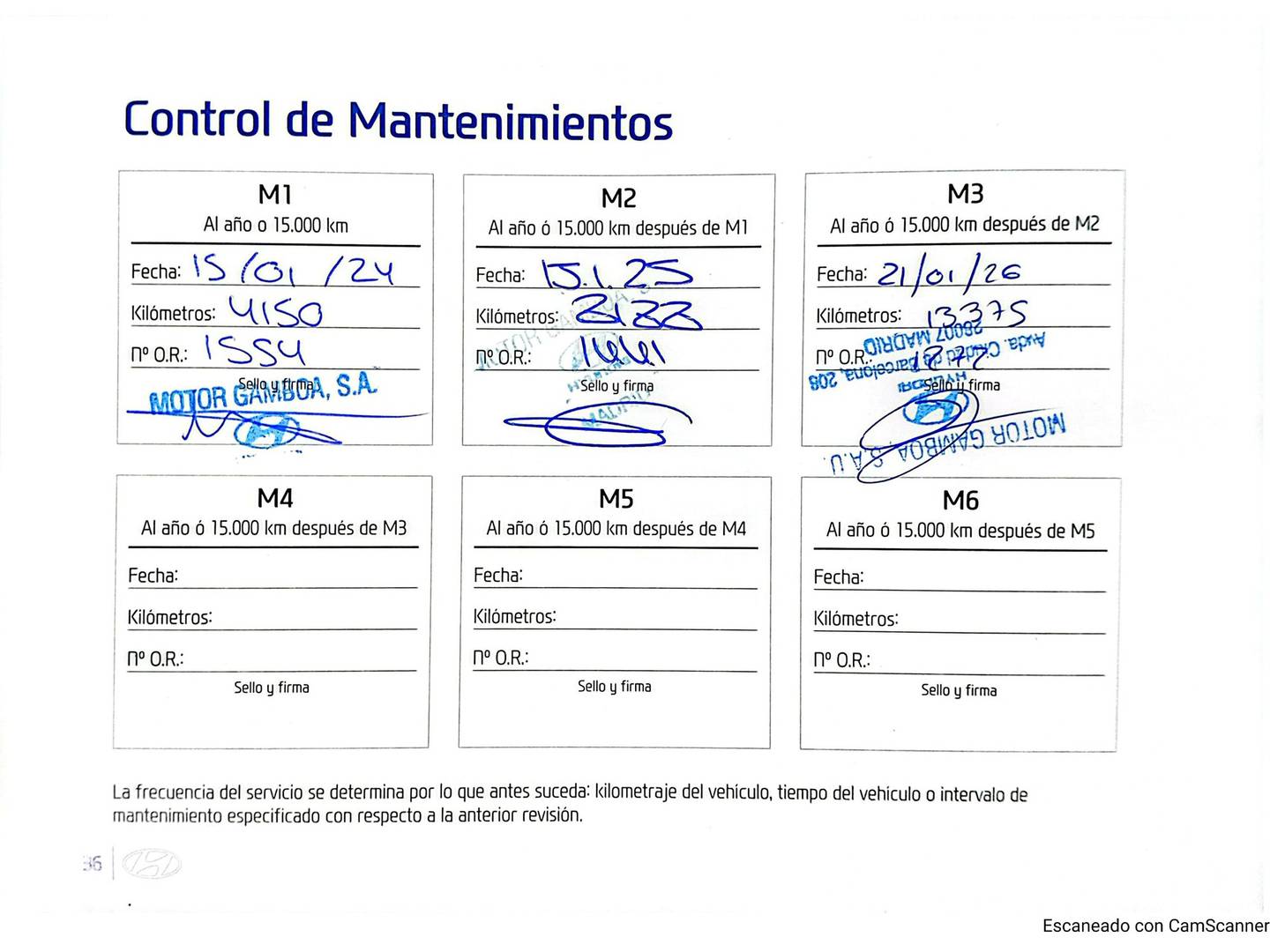 Foto del mantenimiento del Hyundai i10 Hyundai i10 1.2 Tecno 2C (84 CV)