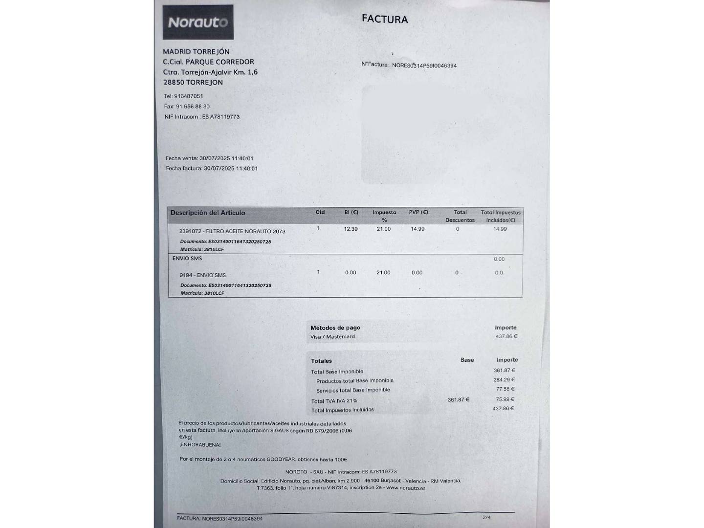 Foto del mantenimiento del Opel Insignia Opel Insignia 1.5 Turbo GS XFL Selective (140 CV)