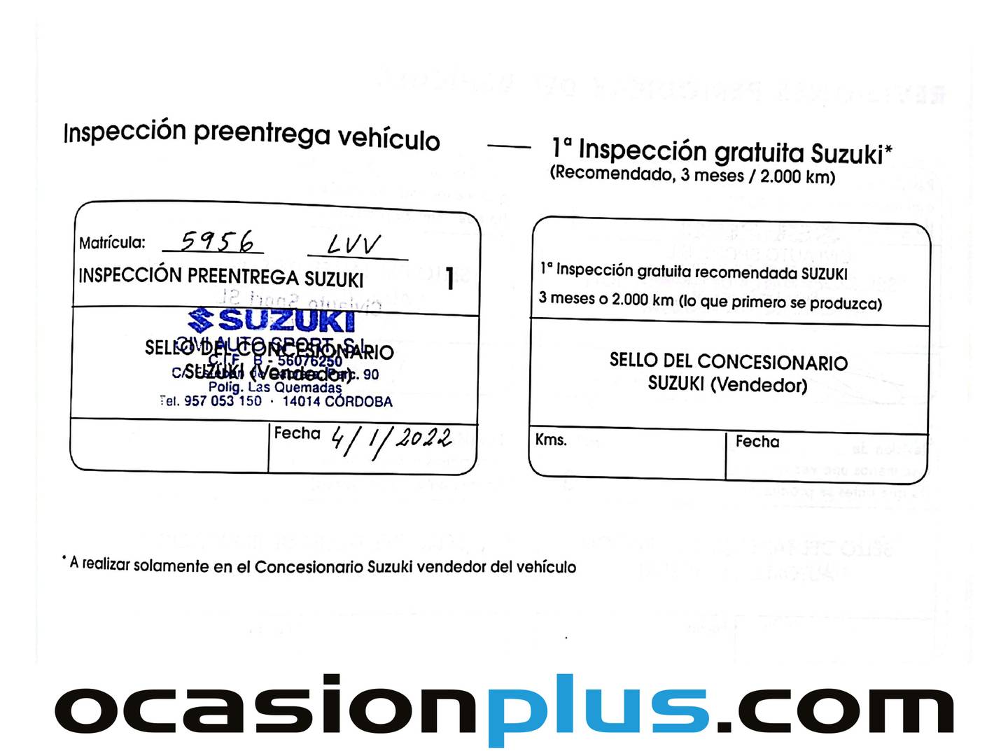 Foto del mantenimiento del Suzuki Swift Suzuki Swift 1.2 GLE Mild Hybrid (83 CV)