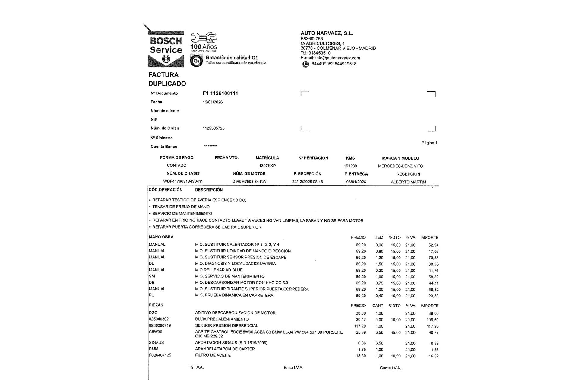 Mercedes-Benz Vito Furgon 111 CDI Larga - foto 13