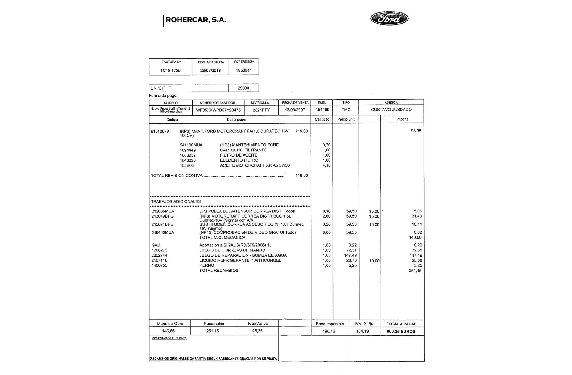 Ford Focus 1.6 Trend - foto 17