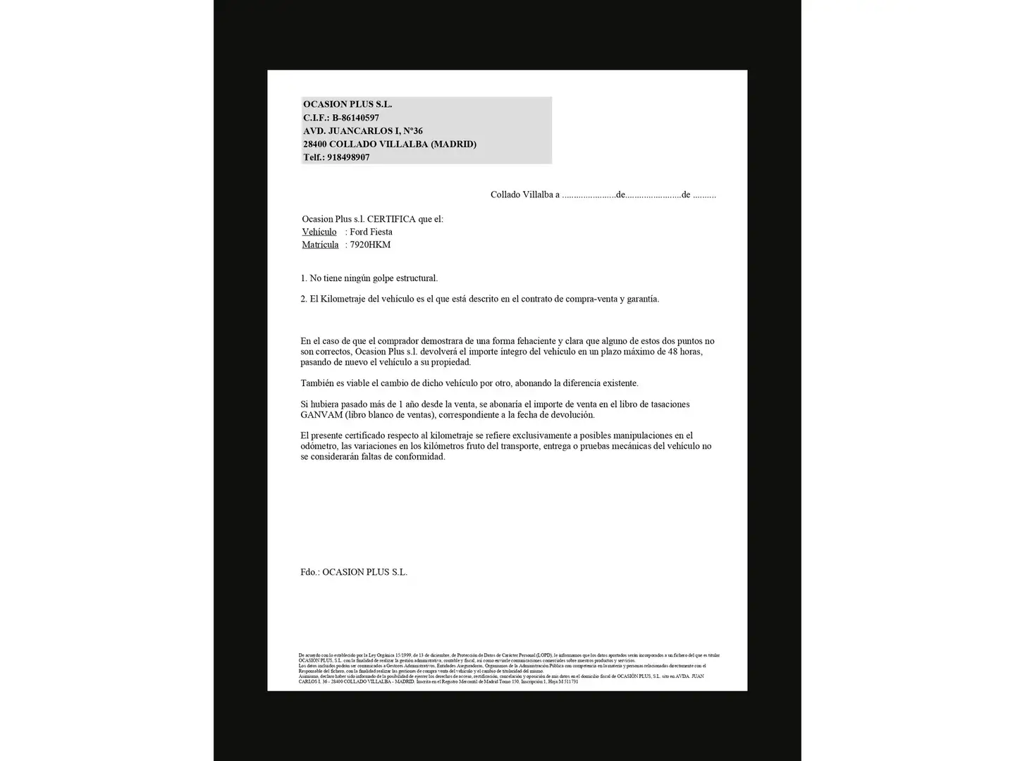 Certificado