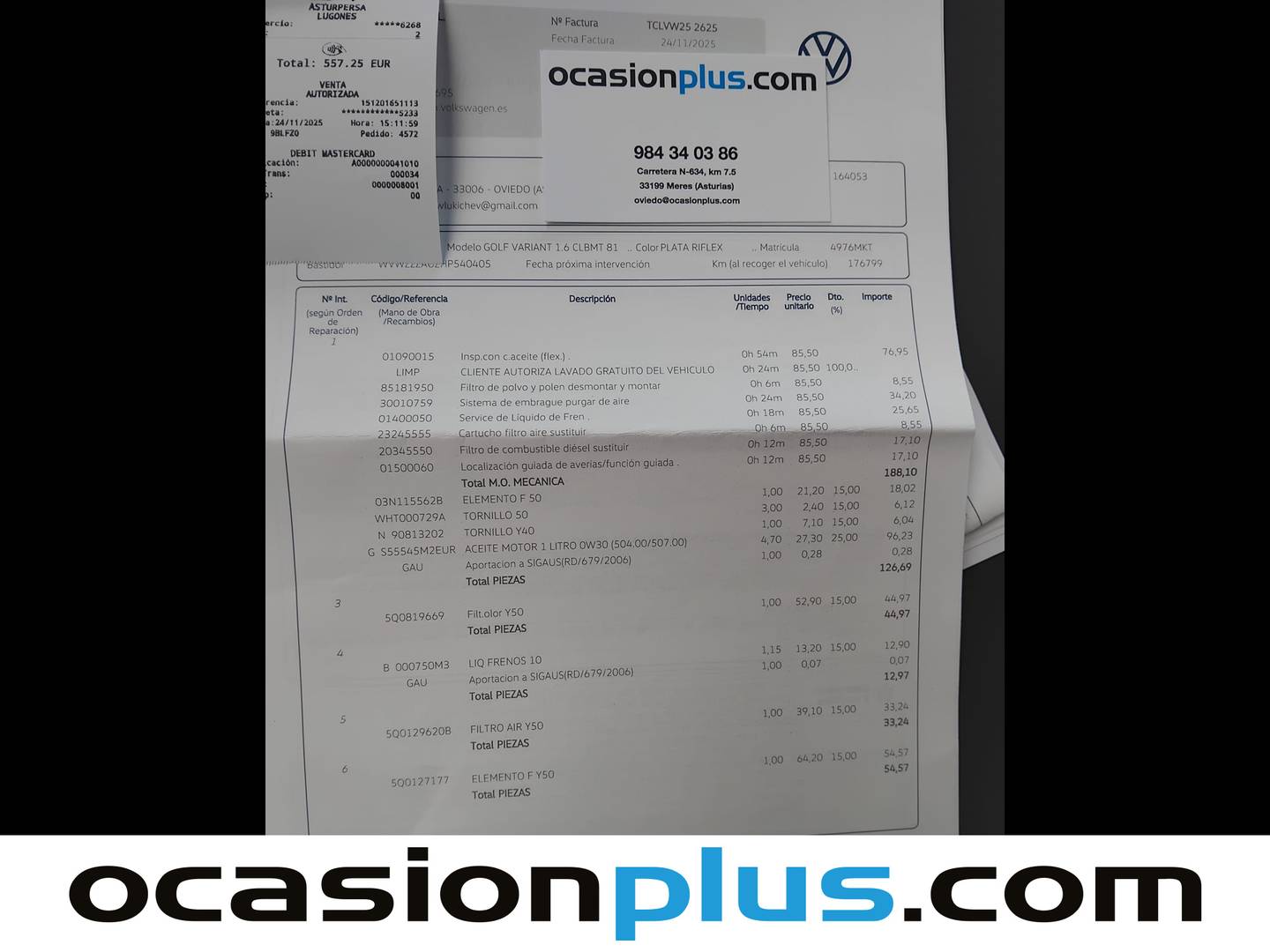Foto del mantenimiento del Volkswagen Golf Volkswagen Golf Variant Advance 1.6 TDI BMT (110 CV)