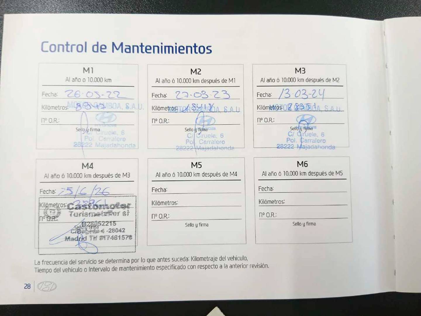 Foto del mantenimiento del Hyundai i30 Hyundai i30 2.0 TGDI N Performance Sky DCT (280 CV)