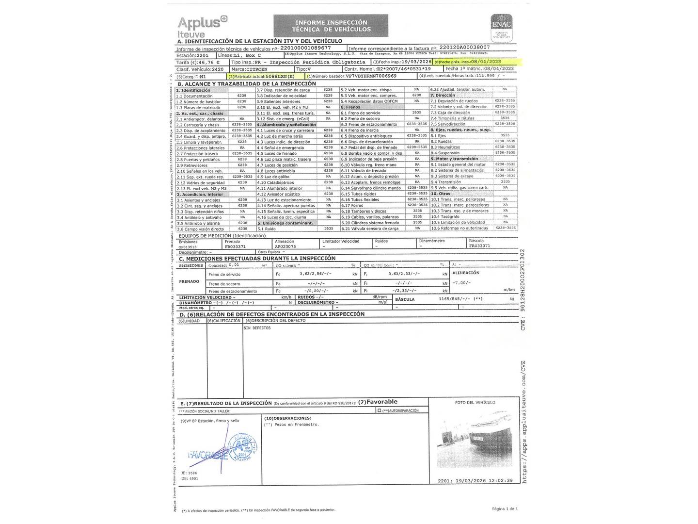 Citroën Jumpy Citroën Jumpy Furgon BlueHDi 100 S&S Talla M Control (102 CV) de segunda mano
