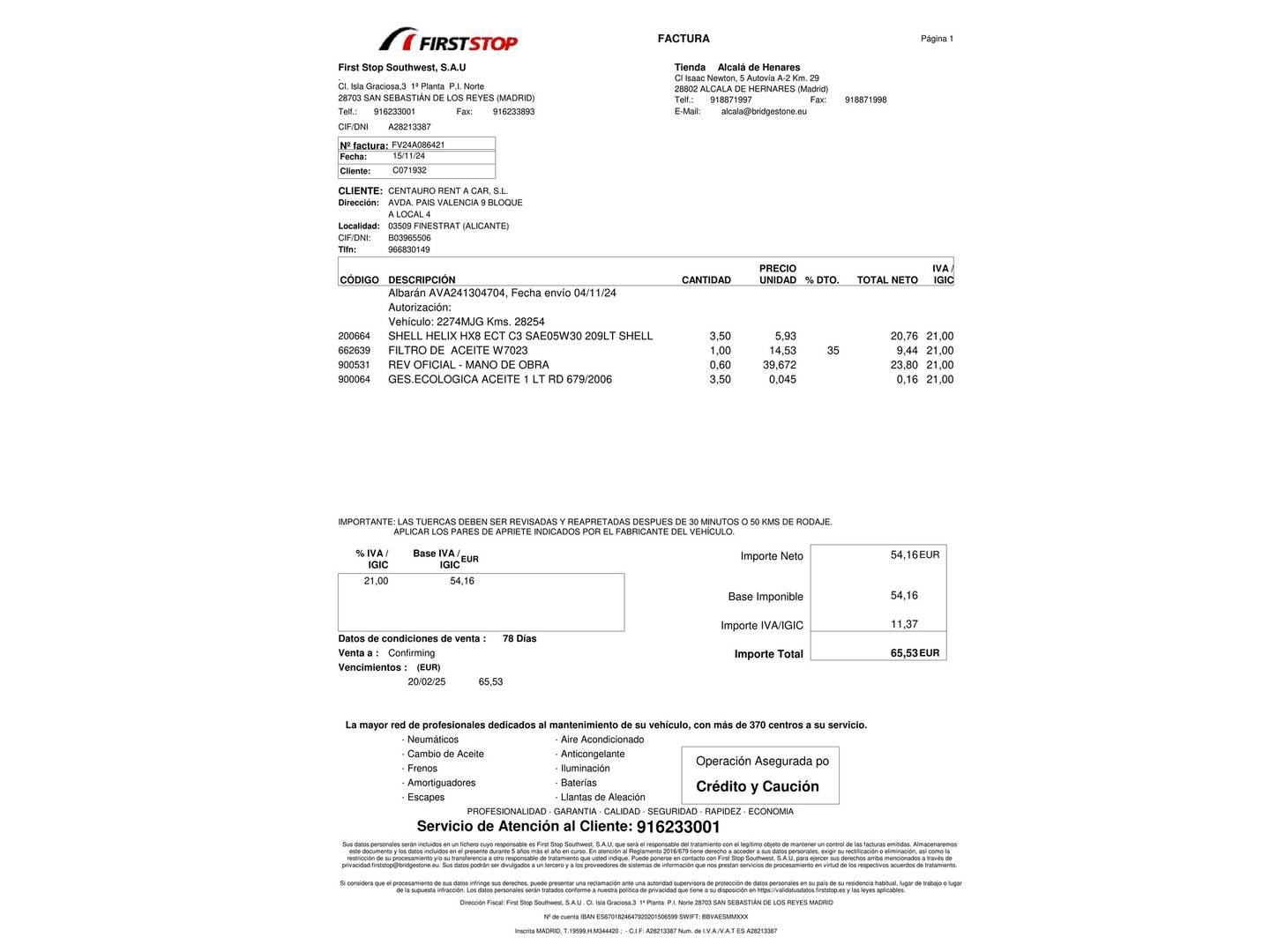 Foto del mantenimiento del KIA Picanto KIA Picanto 1.0 DPi Concept Pack Comfort (67 CV)