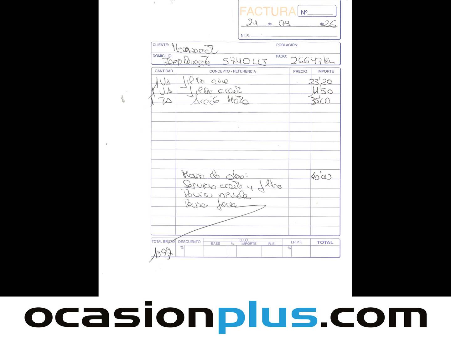 Foto del mantenimiento del Jeep Renegade Jeep Renegade 1.0G Longitude 4x2 (120 CV)