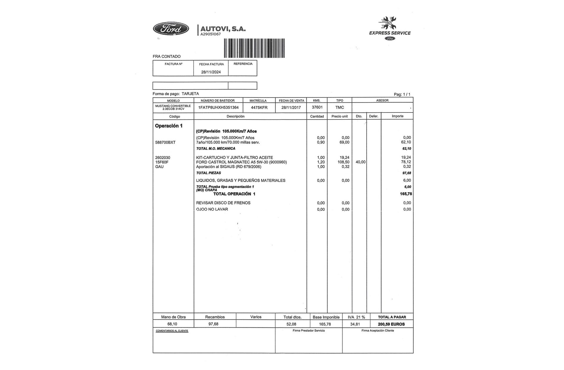 Ford Mustang 2.3 EcoBoost Convertible Mustang - foto 29