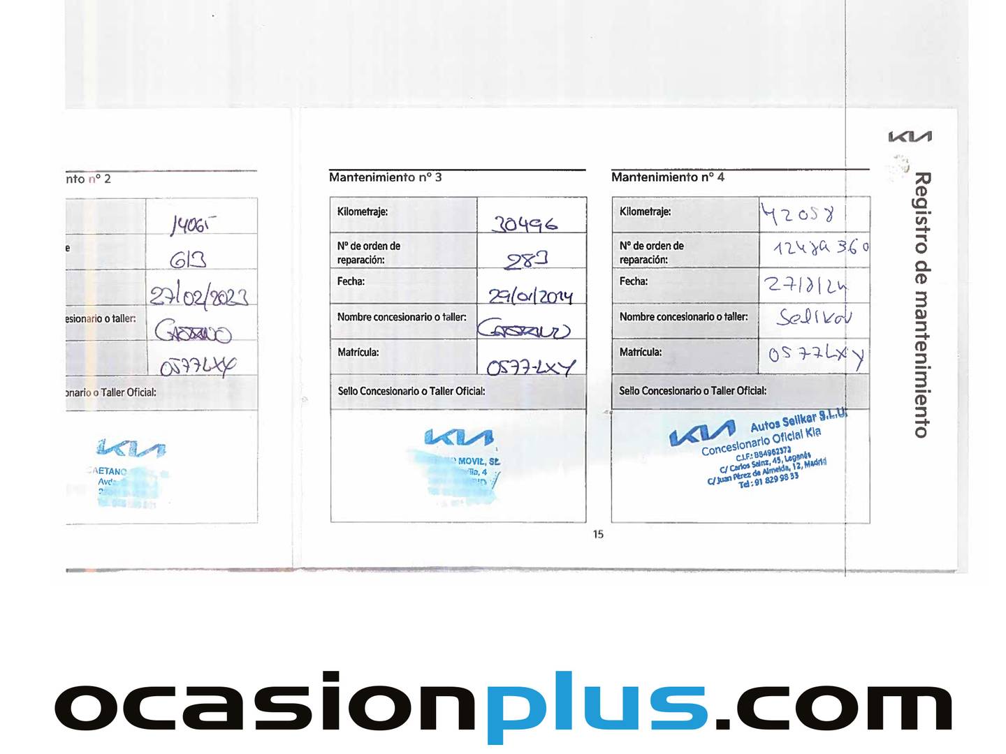 Foto del mantenimiento del KIA Ceed KIA Ceed 1.0 T-GDi Tech (120 CV)