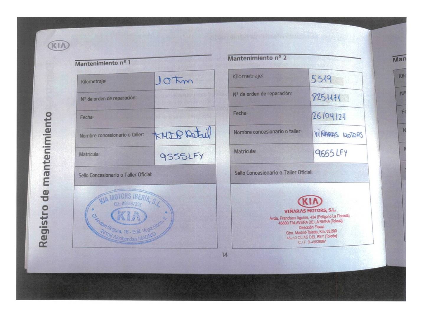 Foto del mantenimiento del KIA XCeed KIA XCeed 1.0 T-GDi Drive (120 CV)