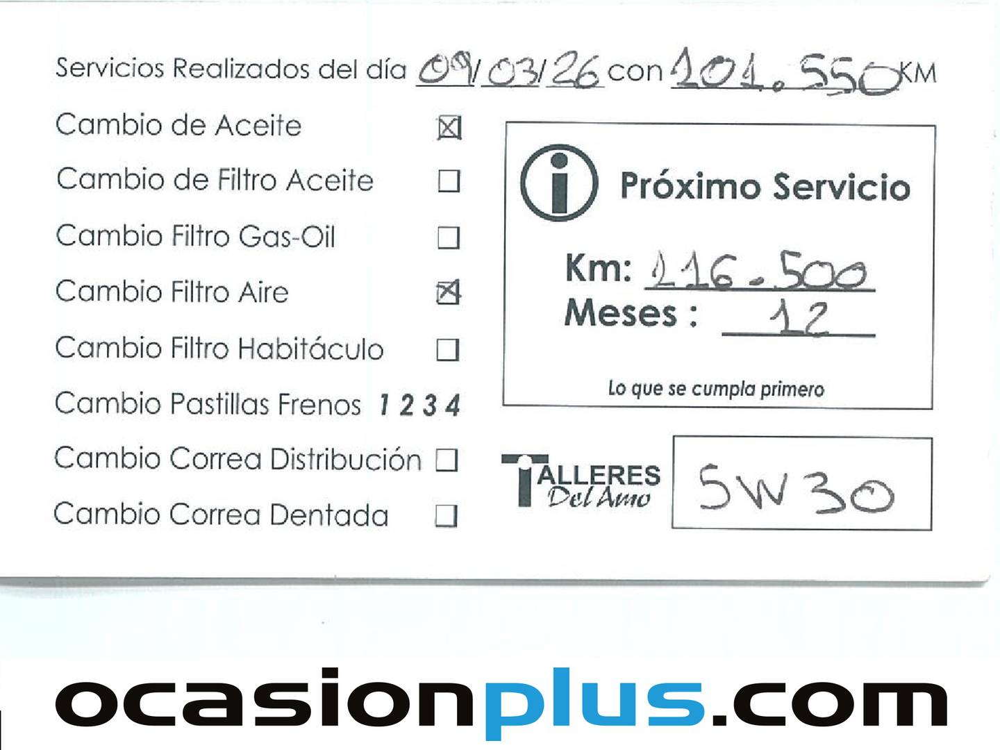 Foto del mantenimiento del Dacia Sandero Dacia Sandero Stepway TCe (90 CV)