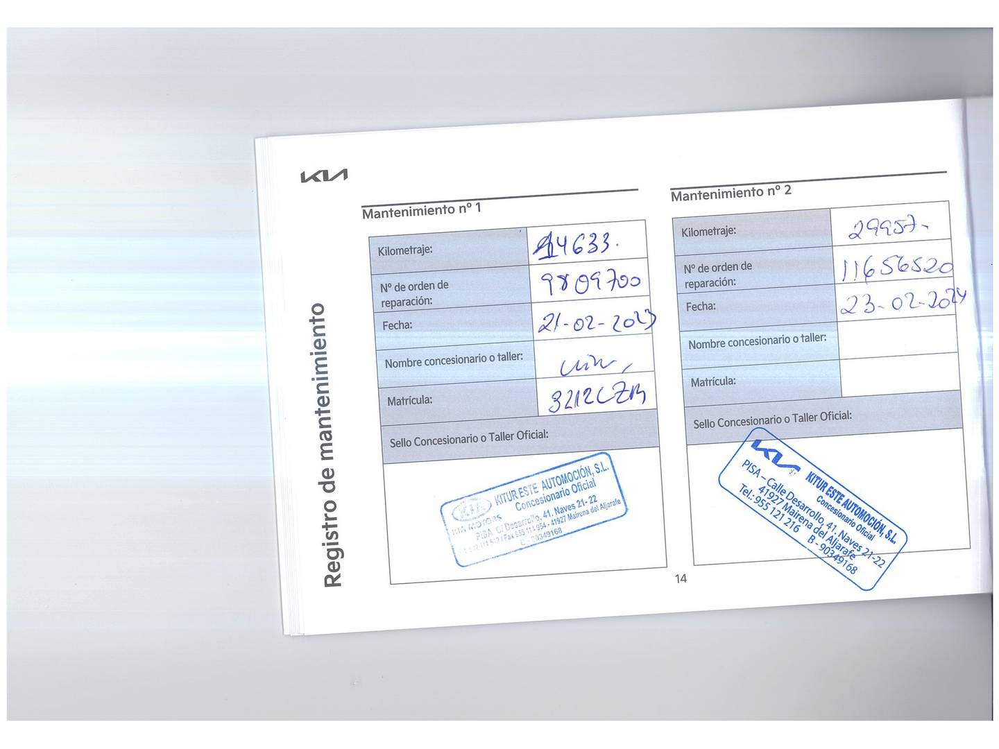 Foto del mantenimiento del KIA XCeed KIA XCeed 1.5 MHEV iMT Tech (160 CV)