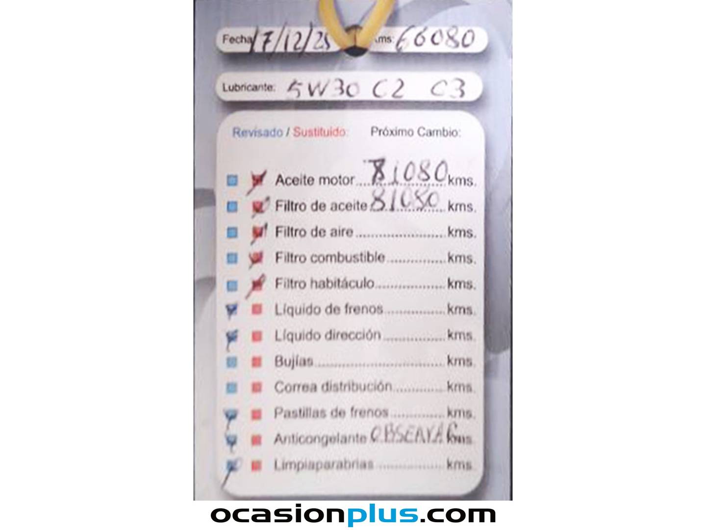 Foto del mantenimiento del Citroën C4 Spacetourer Citroën C4 Spacetourer BlueHDi Feel (130 CV)