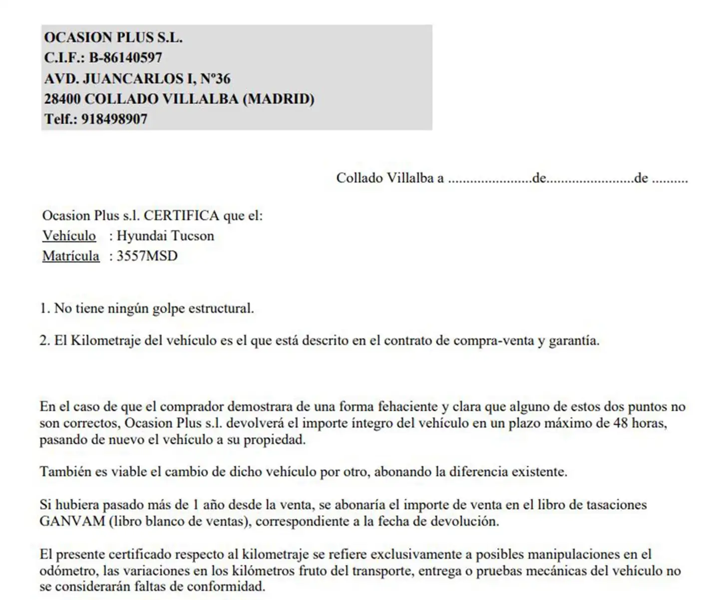 Certificado