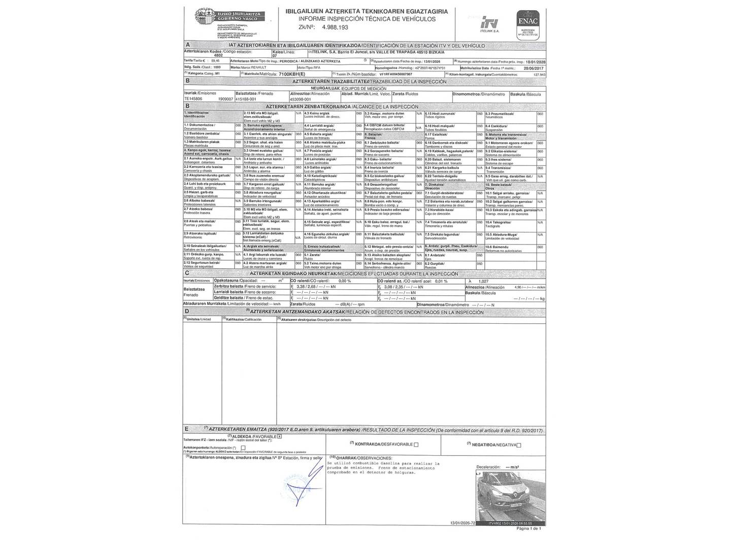 Renault Scénic Renault Scenic Intens Energy TCe (130 CV) de segunda mano