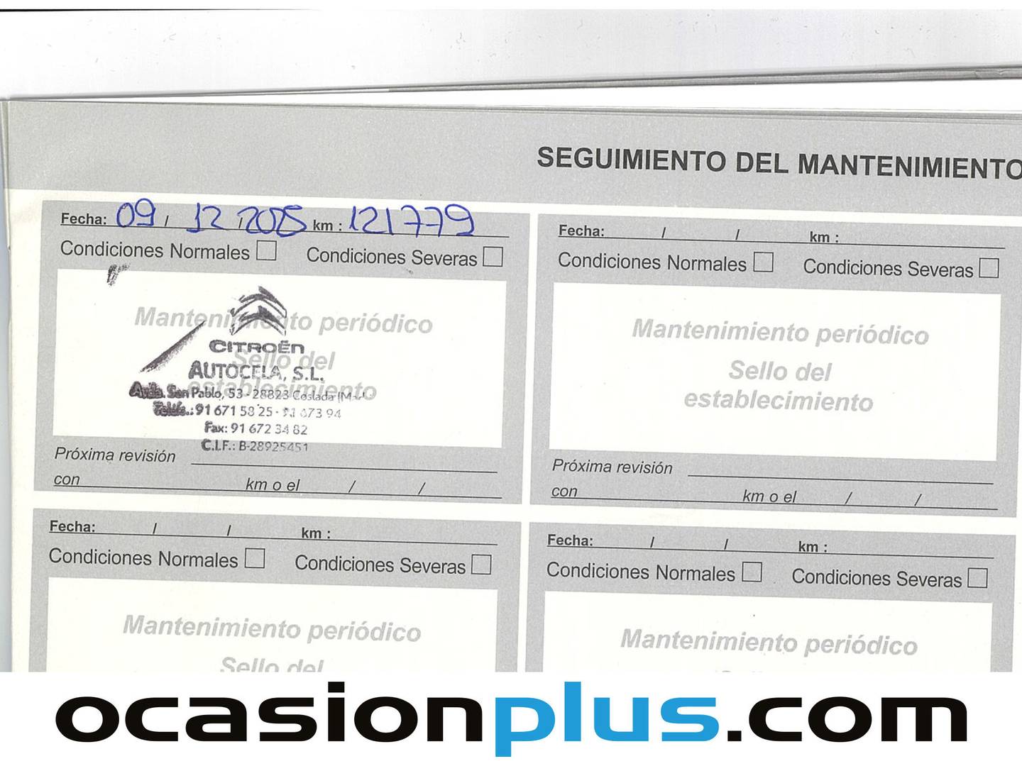 Foto del mantenimiento del Citroën C3 Aircross Citroën C3 Aircross PureTech 110 S&S Feel (110 CV)
