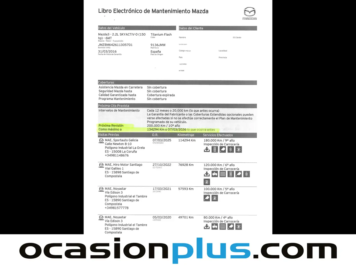 Foto Mazda Mazda3 Mazda Mazda 3 2.2 DE Luxury (150 CV)