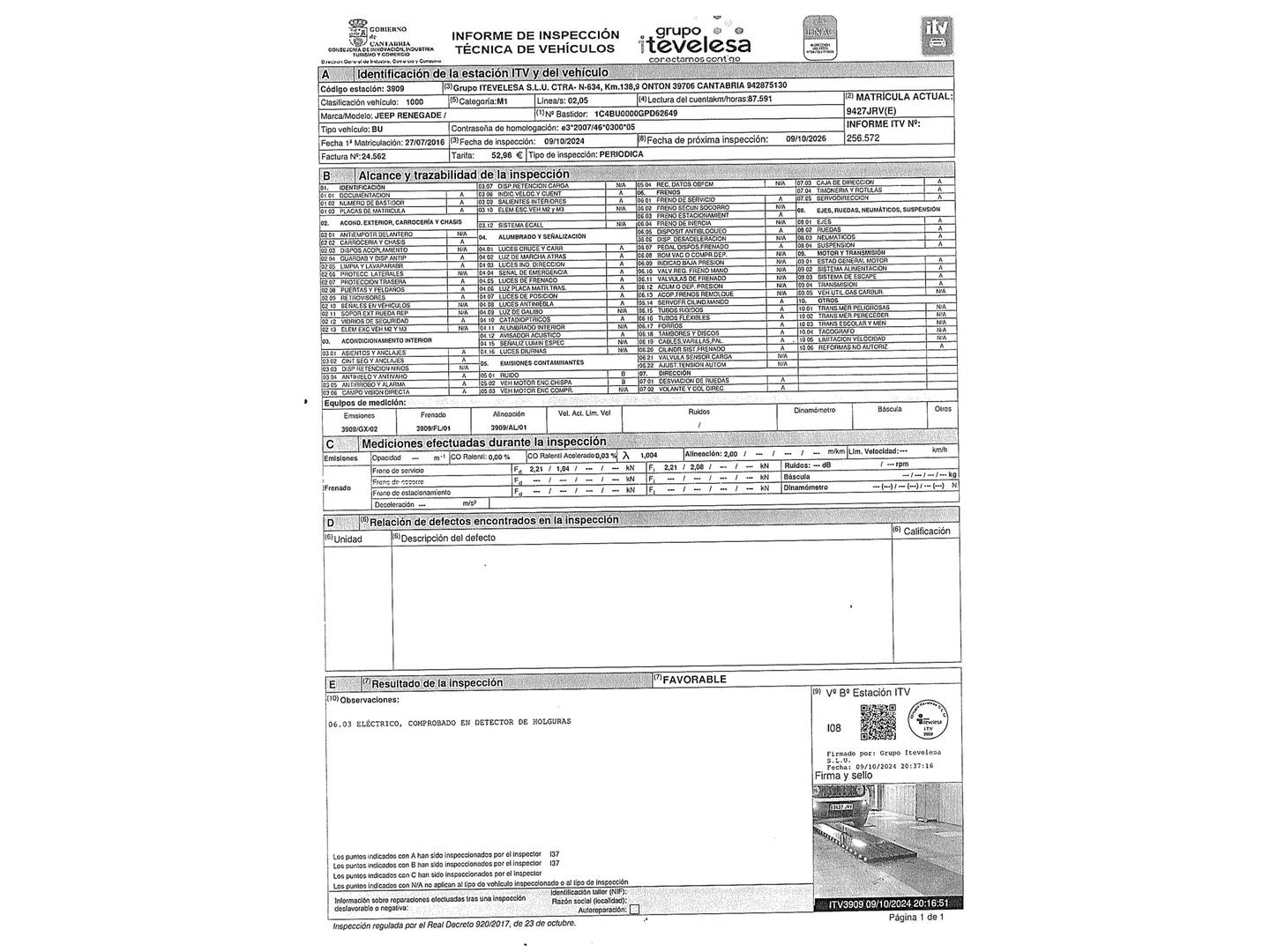 Jeep Renegade Jeep Renegade 1.6 E-TORQ HP Sport 4x2 E6 (110 CV) de segunda mano