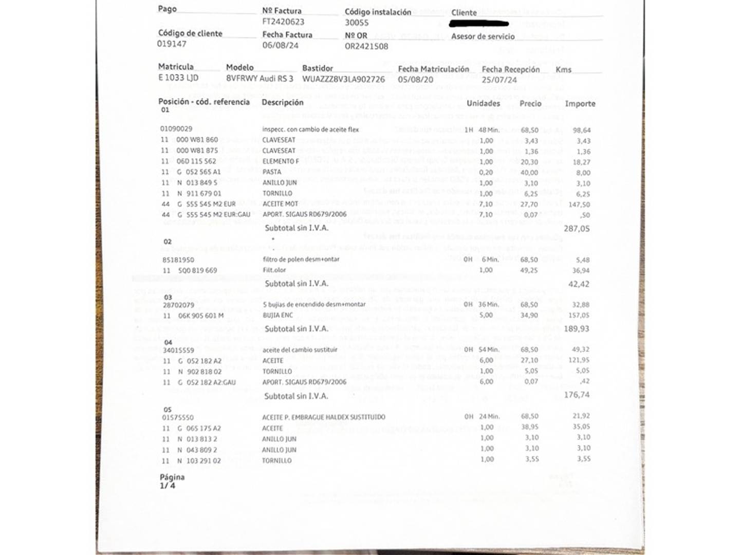 Foto Audi A3 Audi RS3 Sportback 2.5 TFSI Quattro (400 CV) S-Tronic