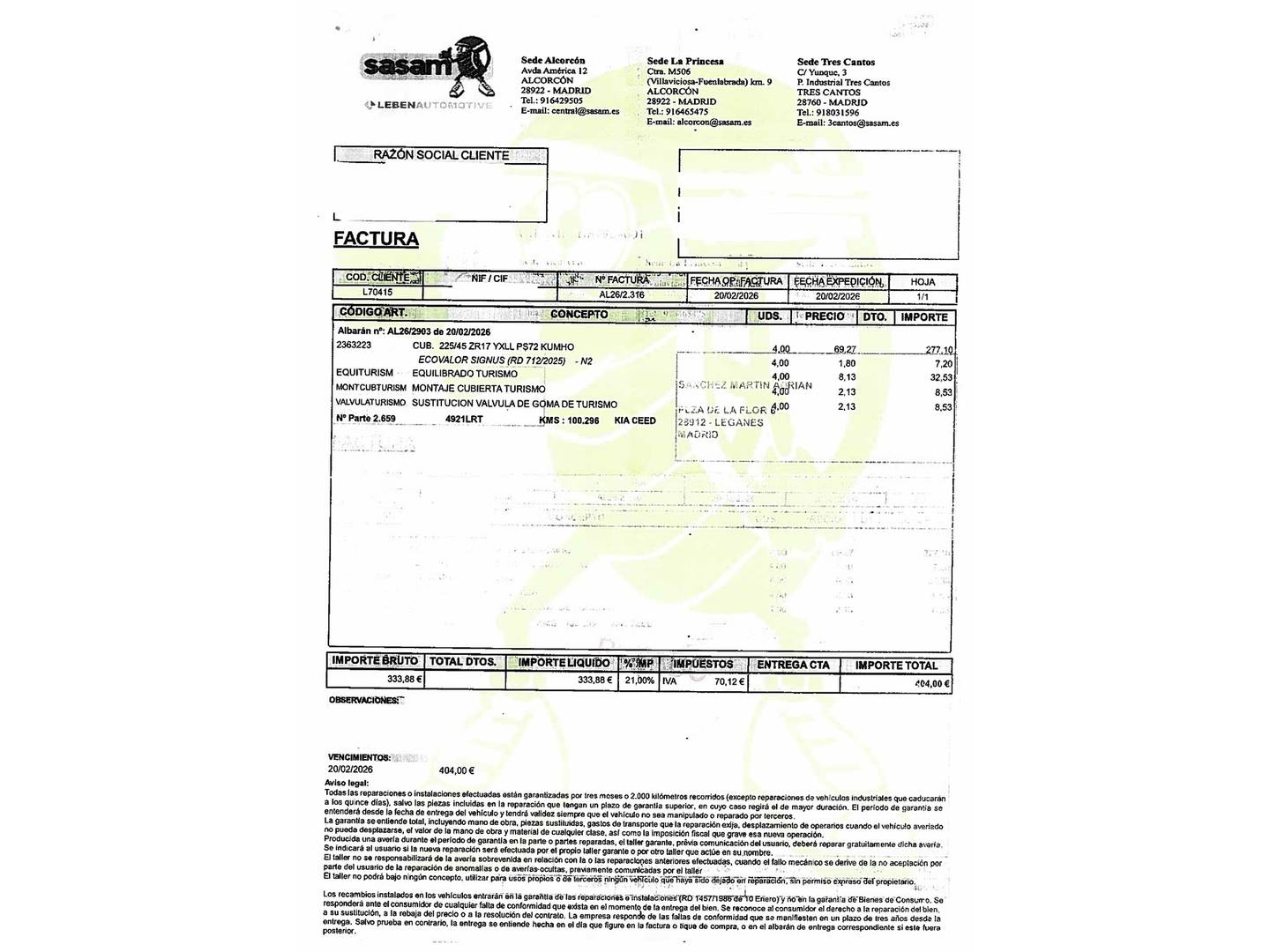 Foto del mantenimiento del KIA Ceed Tourer KIA Ceed Tourer 1.5 MHEV GT Line DCT (160 CV)