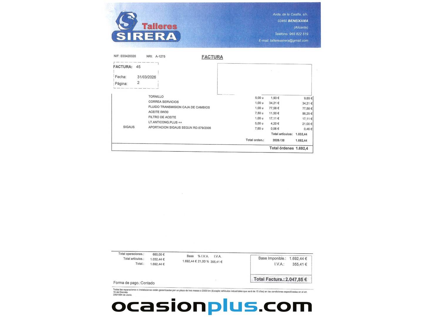 Foto del mantenimiento del Jaguar XE Jaguar XE 2.0D I4 S RWD Auto (180 CV)