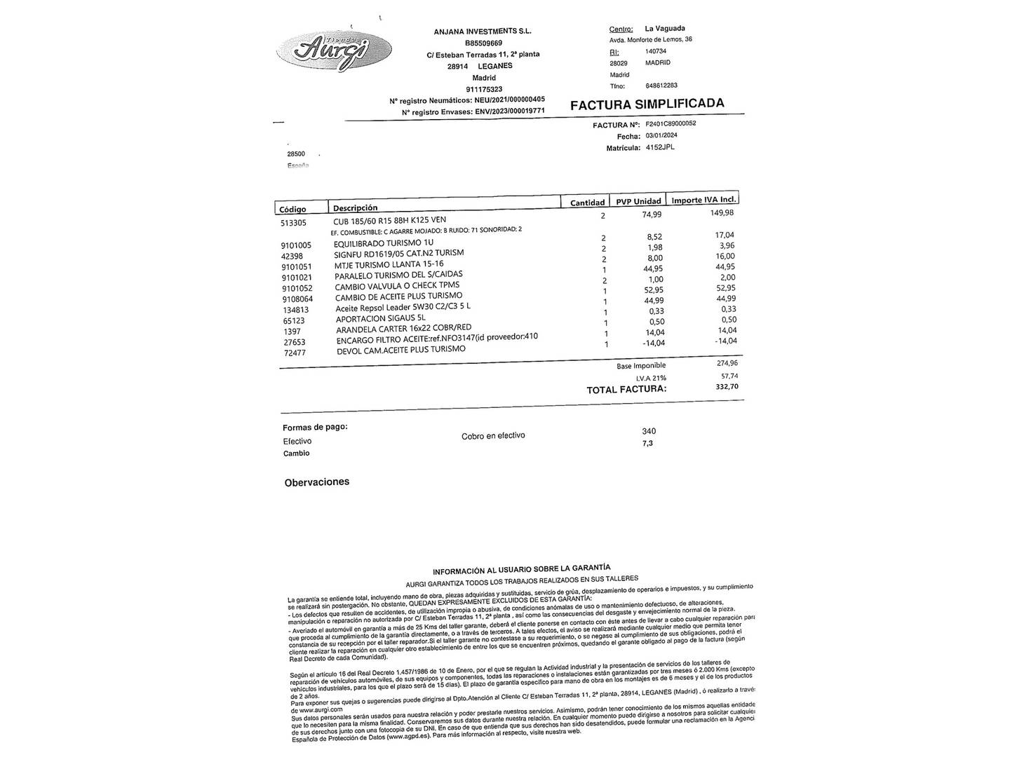 Foto del mantenimiento del Volkswagen Polo Volkswagen Polo A-Polo 1.0 BMT (75 CV)