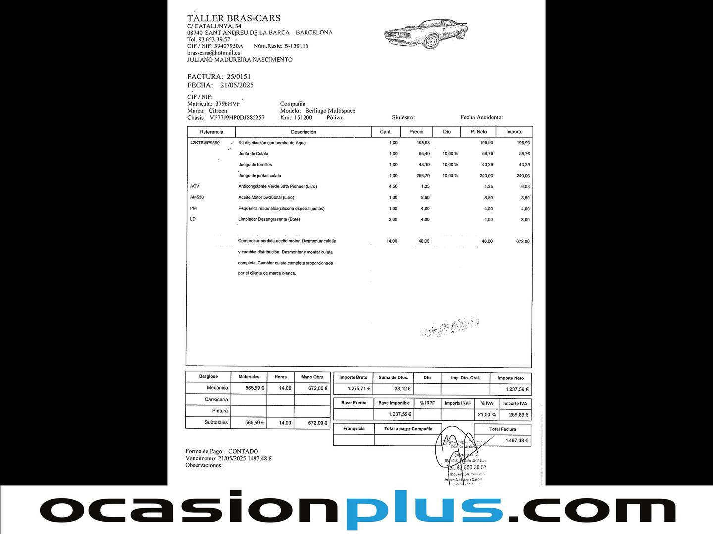 Foto Citroën Berlingo Citroen Berlingo 1.6 HDI XTR Plus (92 CV)