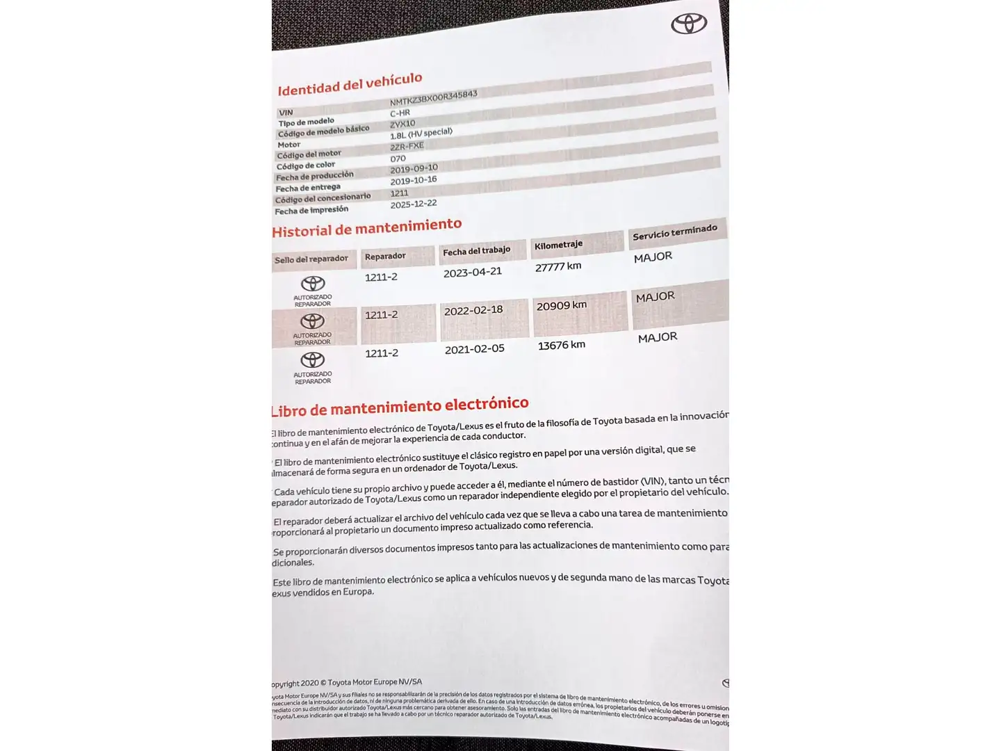 Foto Toyota C-HR Toyota C-HR 1.8 125H Active (122 CV)