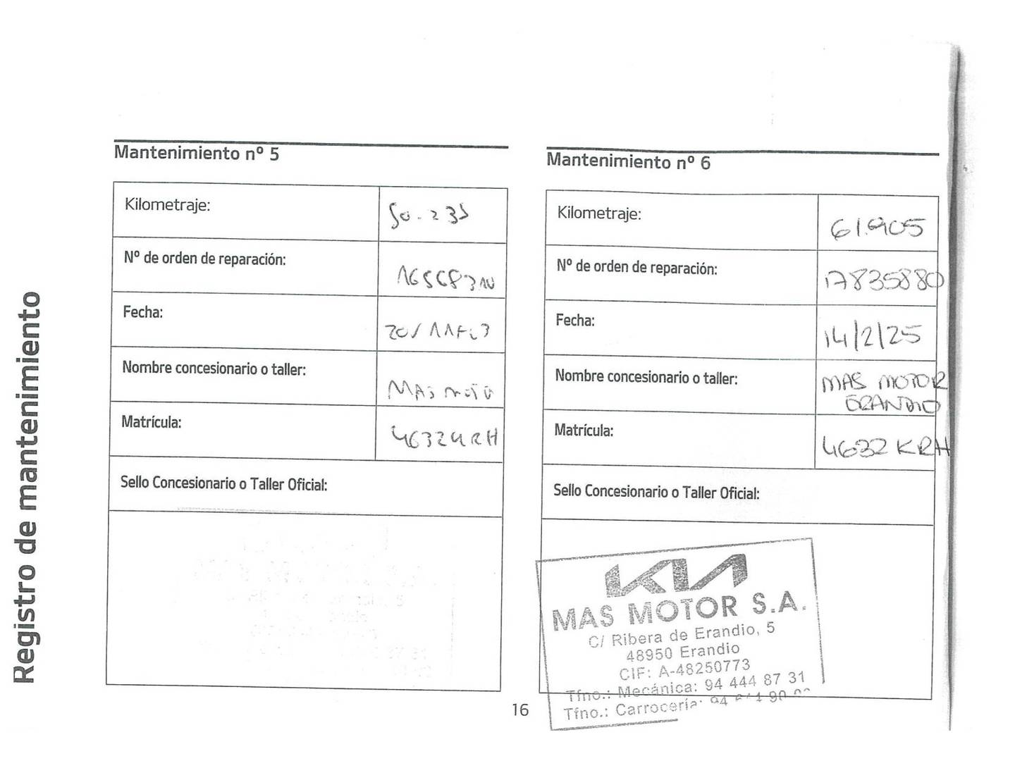 Foto del mantenimiento del KIA Stonic KIA Stonic 1.0 T-GDi Drive (100 CV)