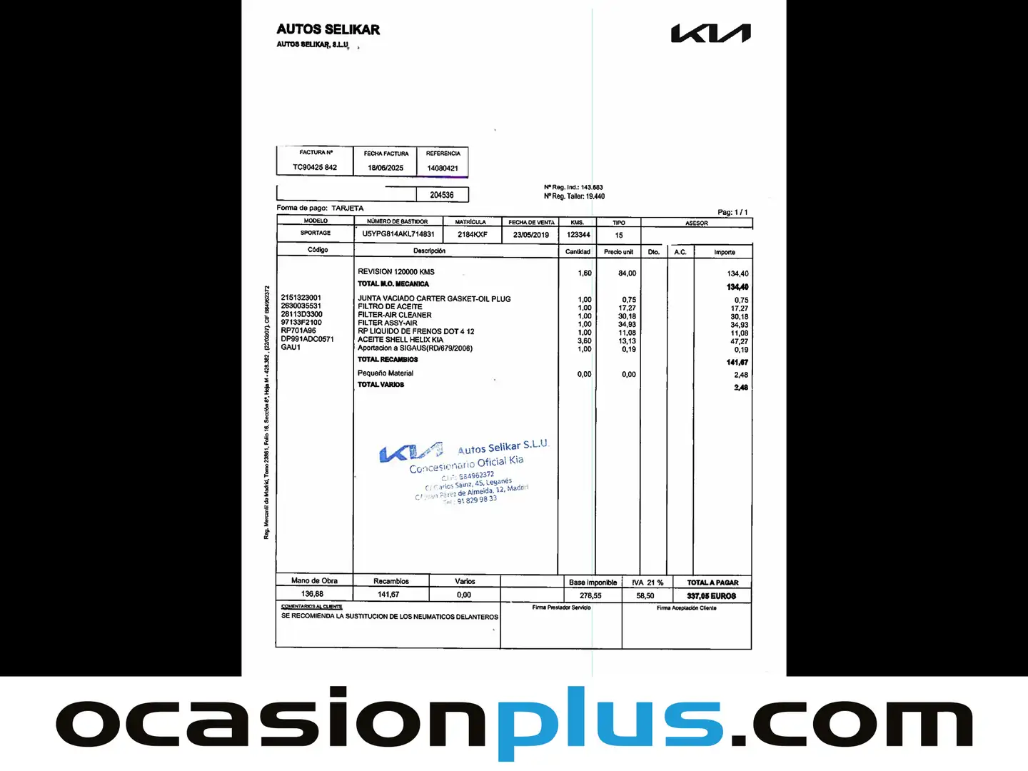 Foto KIA Sportage Kia Sportage 1.6 GDi Concept Plus 4x2 (132 CV)