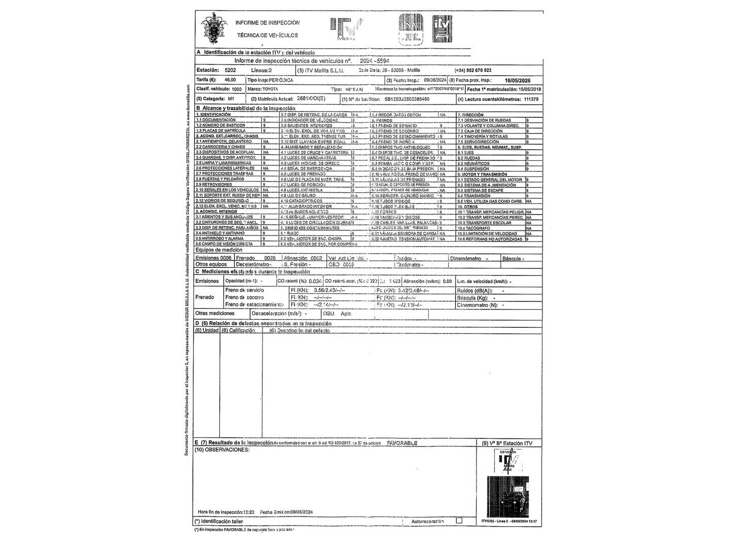 Foto Toyota Auris Toyota Auris 140H Hybrid Touring Sports Feel! (136 CV)