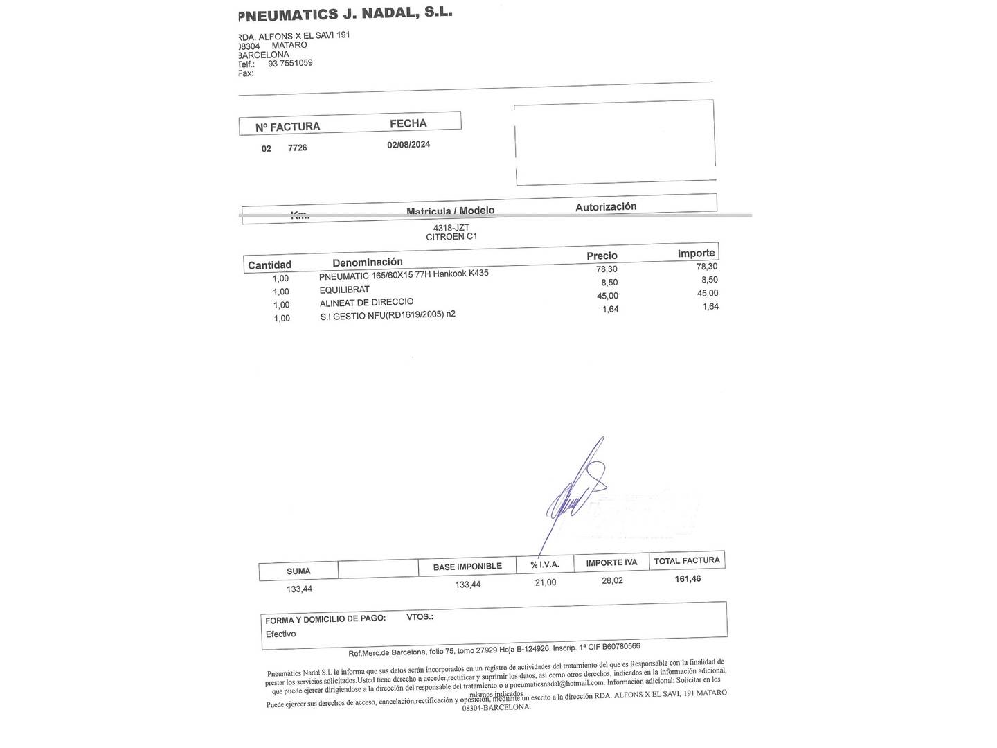 Foto del mantenimiento del Citroën C1 Citroën C1 PureTech 82 City Edition (82 CV)