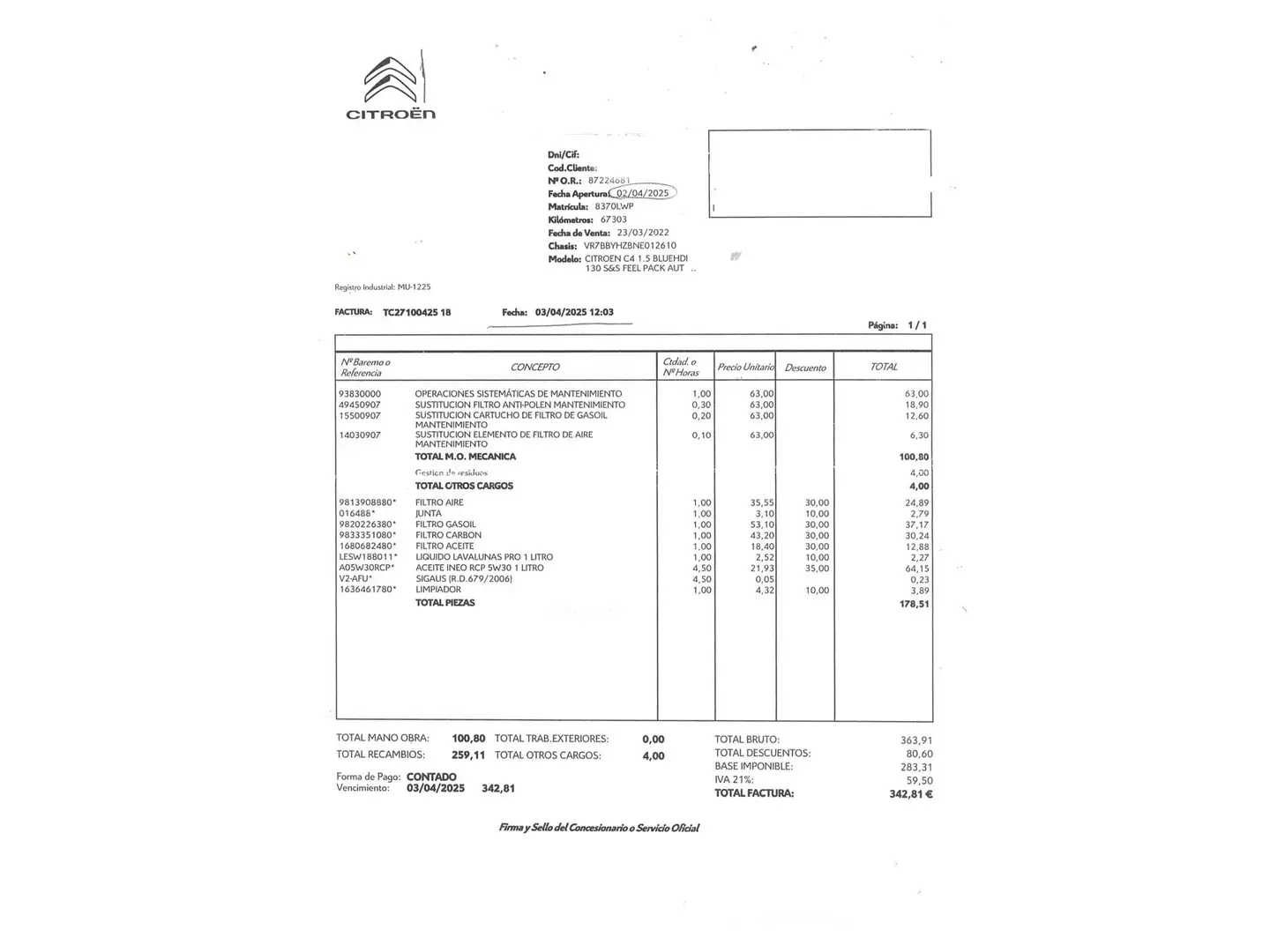 Foto Citroën C4 Citroen C4 BlueHDi 130 S&S Feel Pack EAT8 (130 CV)