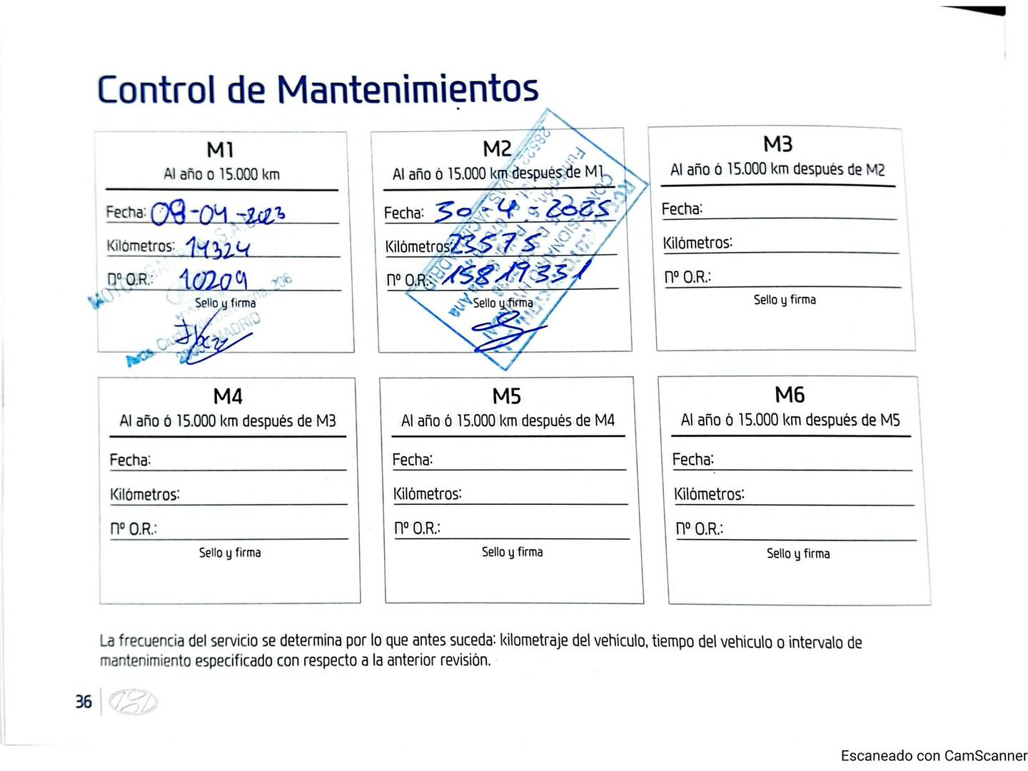 Foto del mantenimiento del Hyundai Tucson Hyundai Tucson 1.6 TGDI Klass 4x2 (150 CV)