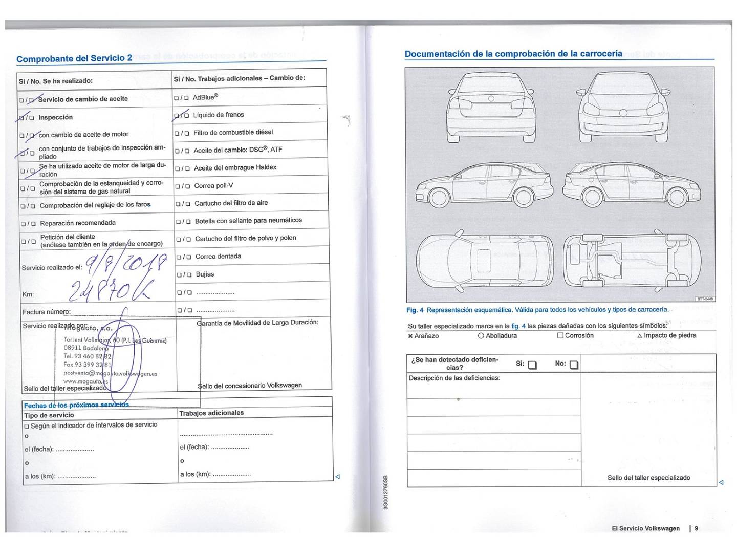 Foto del mantenimiento del Volkswagen Tiguan Volkswagen Tiguan T1 2.0 TDI BMT 4x2 (110 CV)